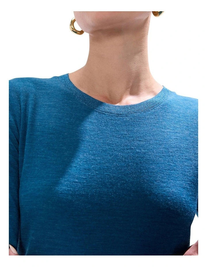 Bellamy Babywool Top in Teal image 3