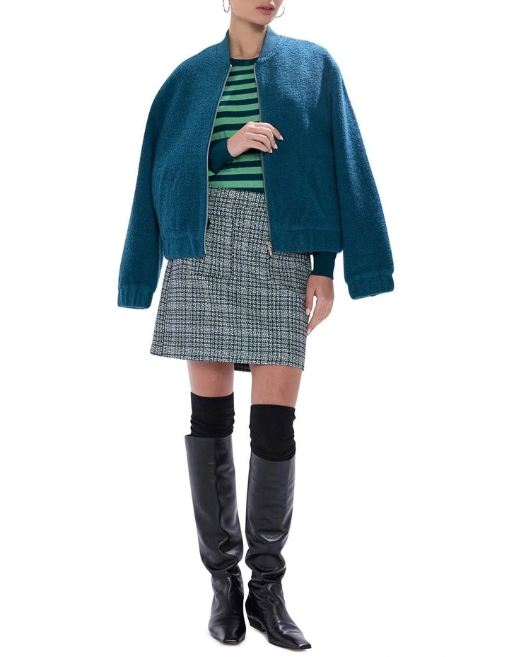 Let Go Csc Stripe Knit in Green Stripe image 2