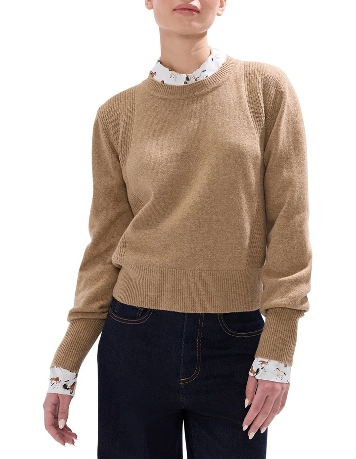 Morissette Merino Knit in Camel image 1