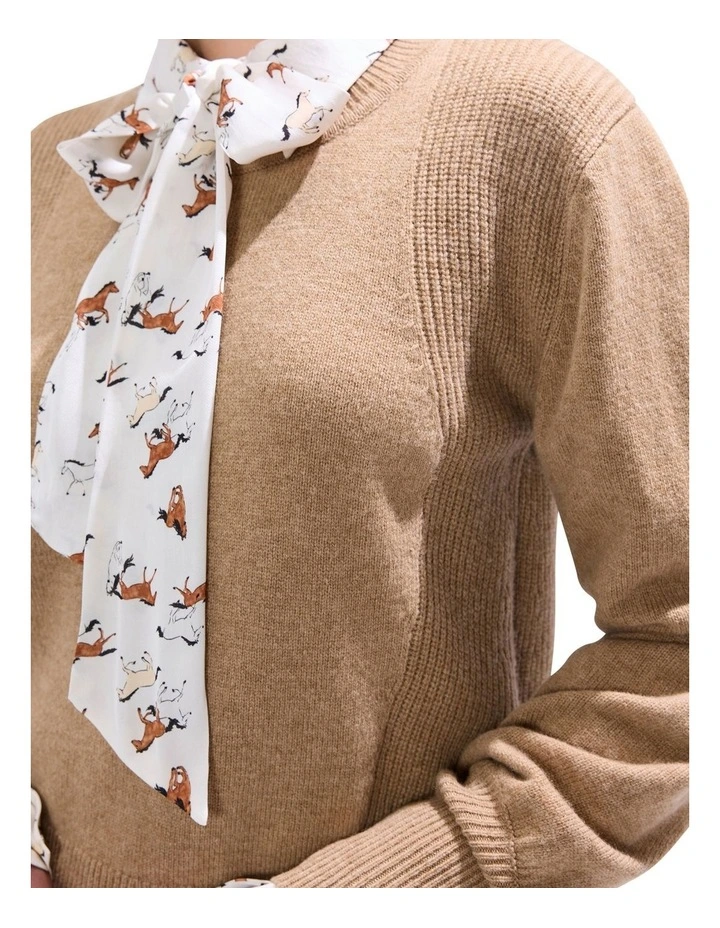 Morissette Merino Knit in Camel image 3