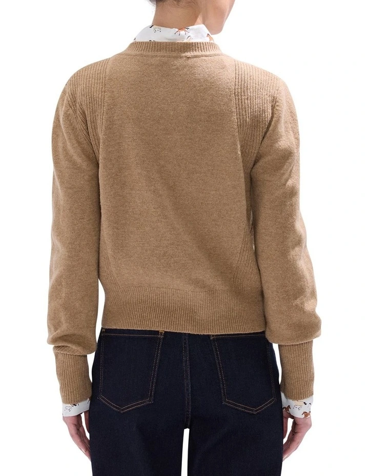 Morissette Merino Knit in Camel image 4