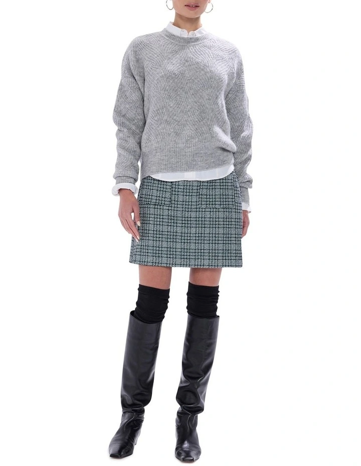 Runaway Knit in Grey Melange image 2