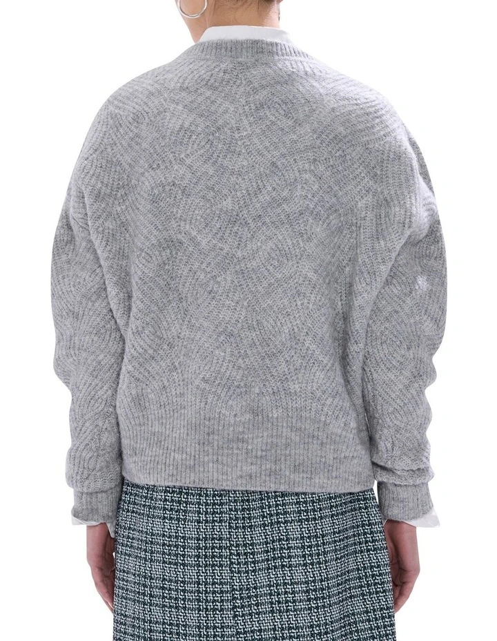 Runaway Knit in Grey Melange image 4