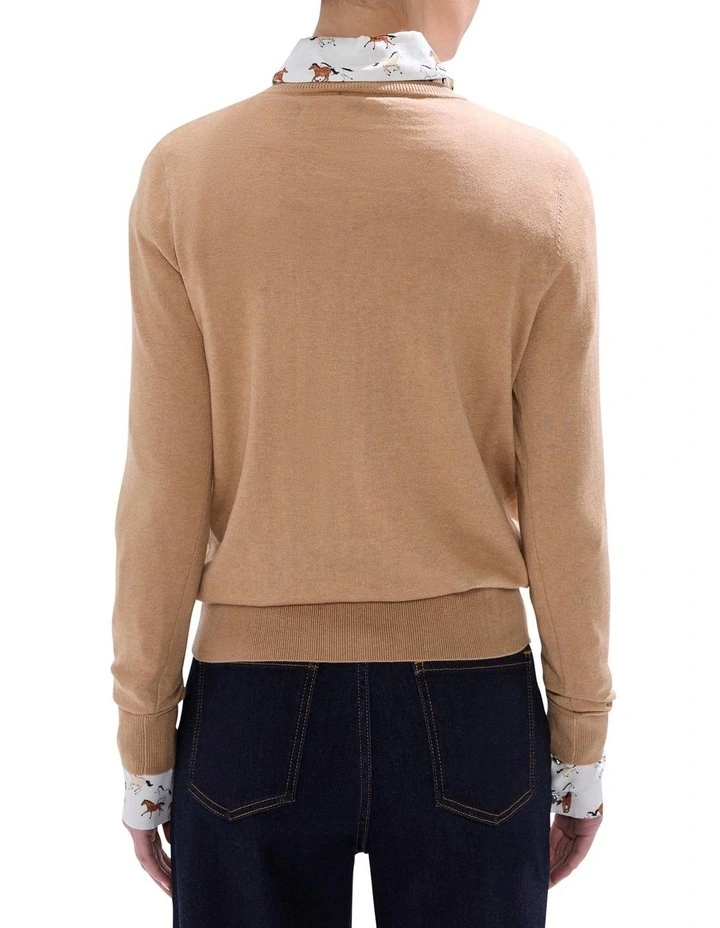 Foal-mates Csc Knit Jumper in Camel image 4