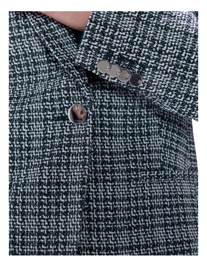 Tweed Ur Luv Blazer in Green Multi image 3