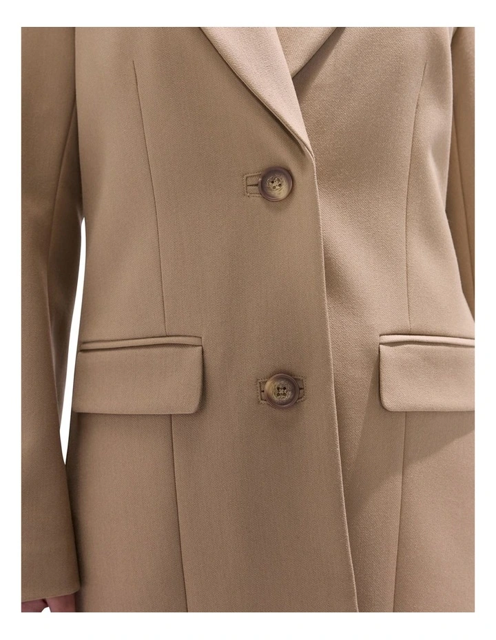 Rei Longline Coat in Camel image 3