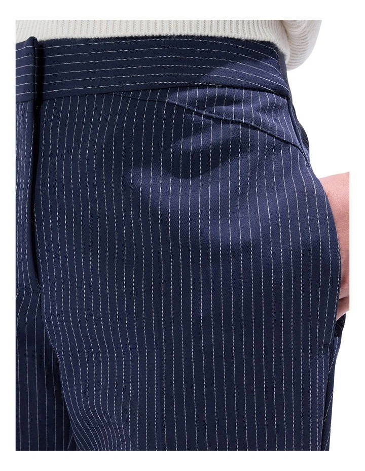 Courtier Pinstripe Pant in Navy Stripe image 3