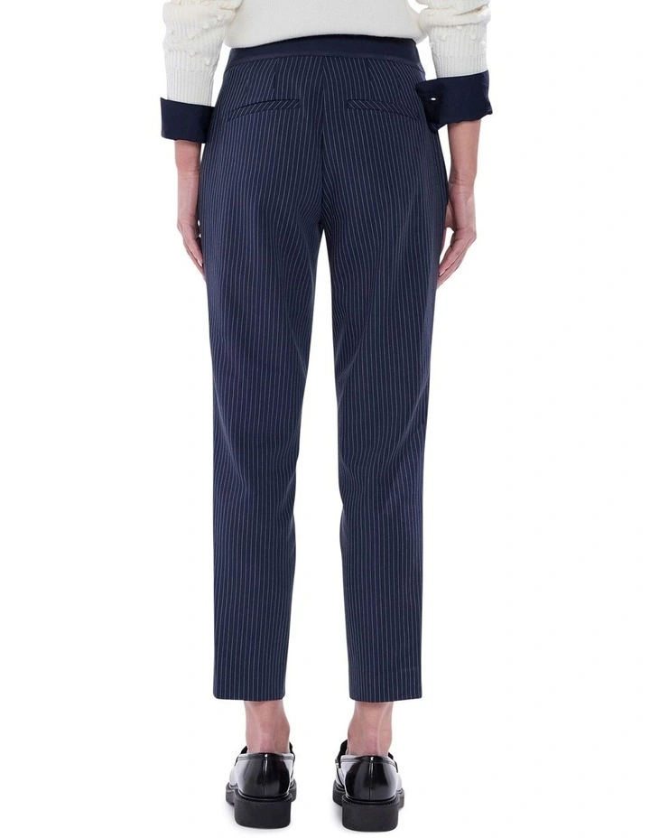 Courtier Pinstripe Pant in Navy Stripe image 5