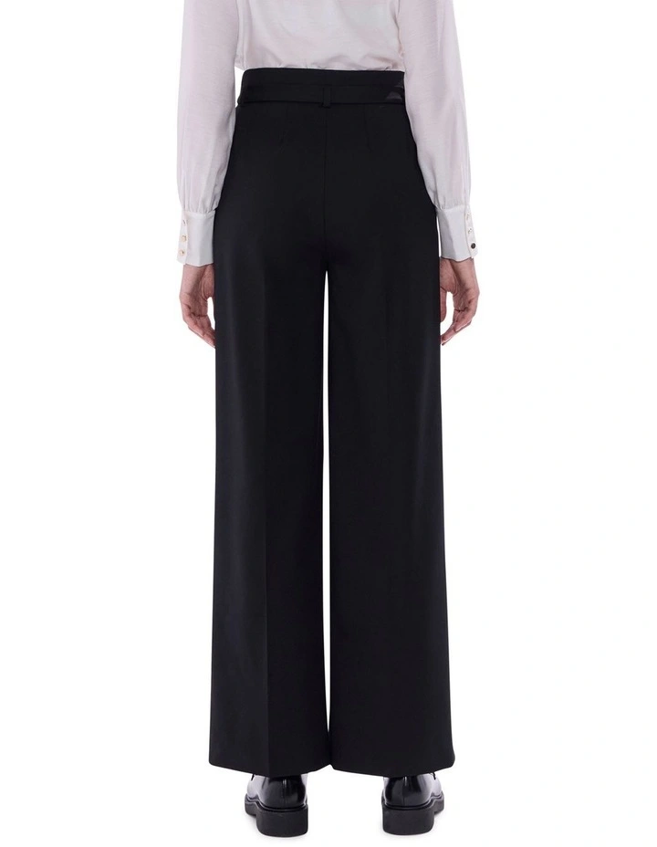 Foolish One Belted Pant in Black image 4