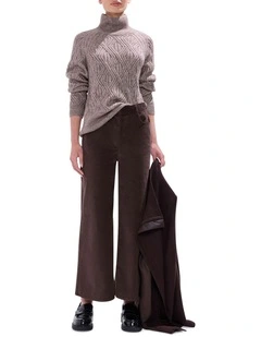 Cali Wide Leg Pant in Espresso