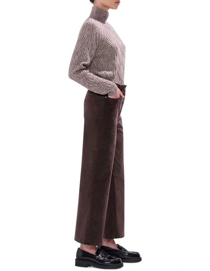 Cali Wide Leg Pant in Espresso image 5