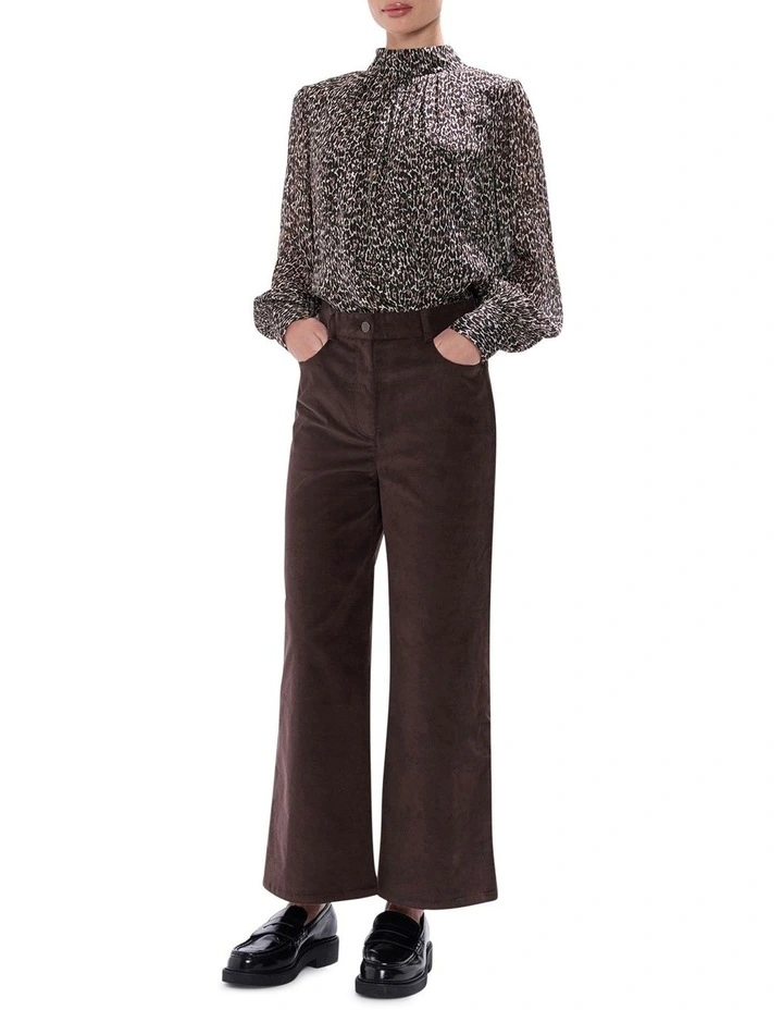 Wild About You Blouse in Brown Multi image 2