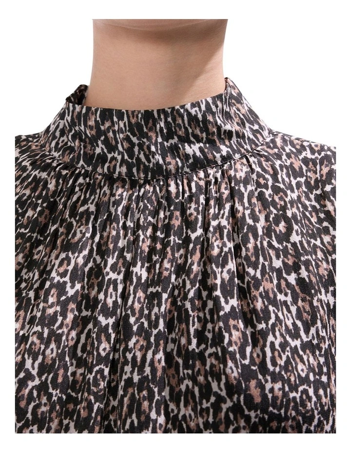 Wild About You Blouse in Brown Multi image 3