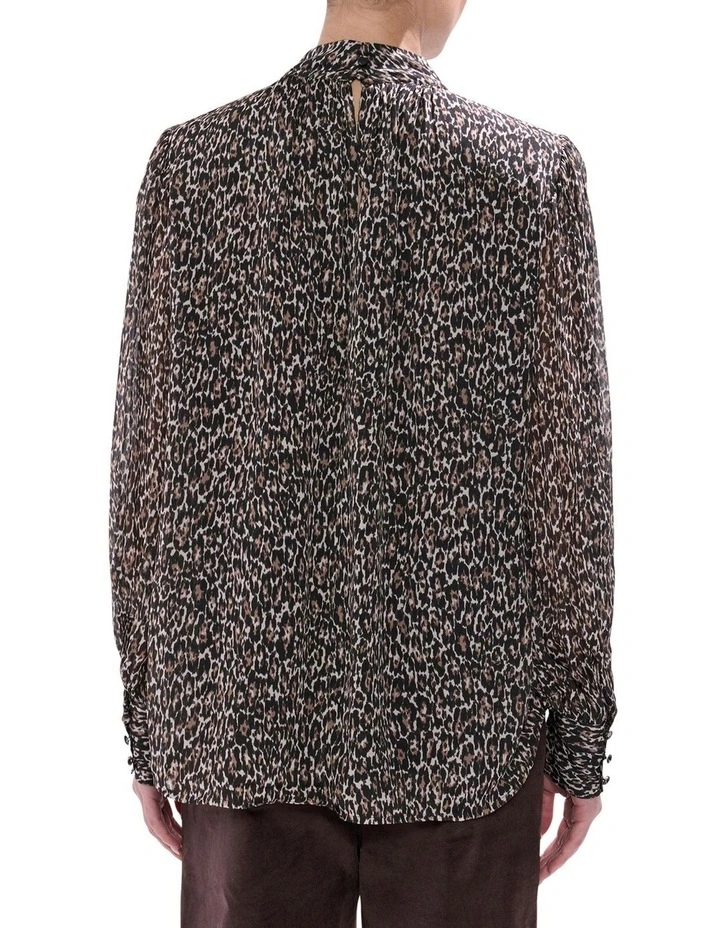 Wild About You Blouse in Brown Multi image 5