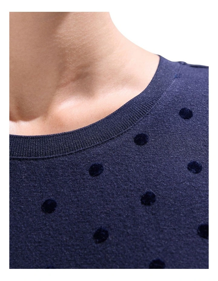 Galaxy Long Sleeve Top in Moonlit Navy image 3