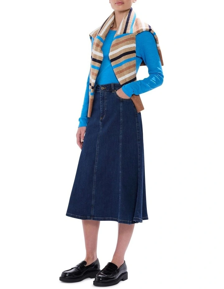 Bellamy Babywool Top in Bright Blue image 2