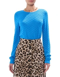 Siren Shimmer Knit in Bright Blue