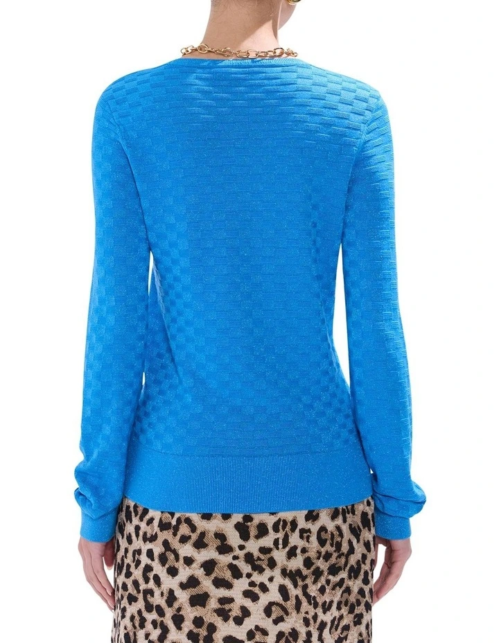 Siren Shimmer Knit in Bright Blue image 4