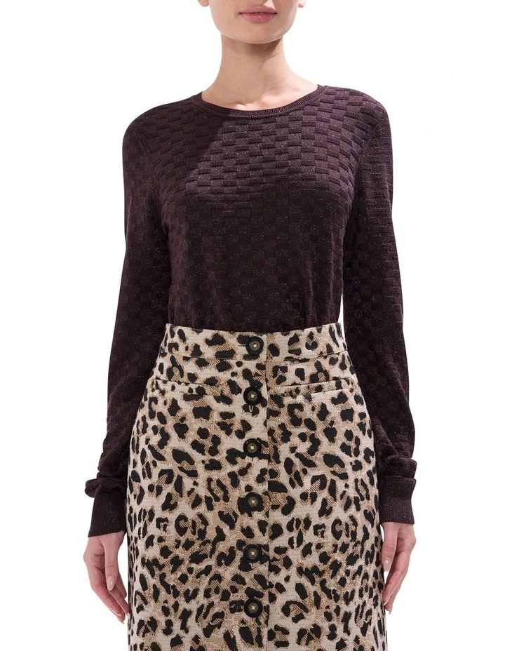 Siren Shimmer Knit in Espresso image 1