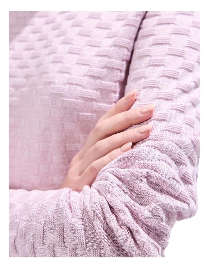 Siren Shimmer Knit in Pink Orchid image 3