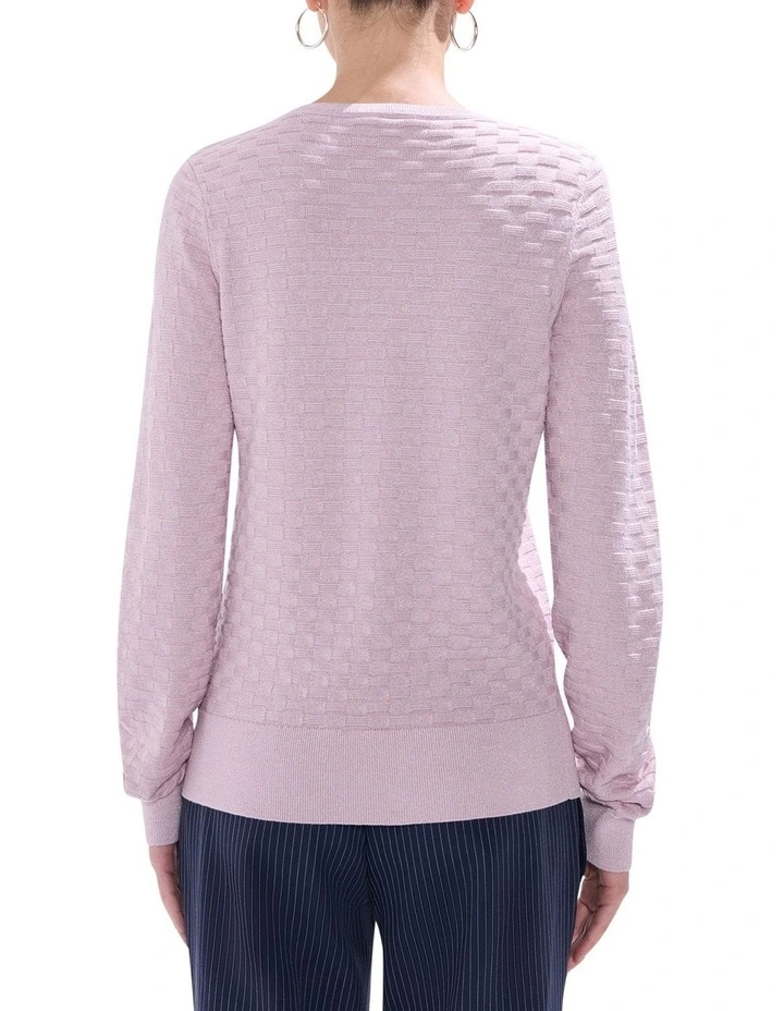 Siren Shimmer Knit in Pink Orchid image 4