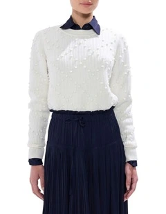 Break Free Merino Knit Jumper in Ivory