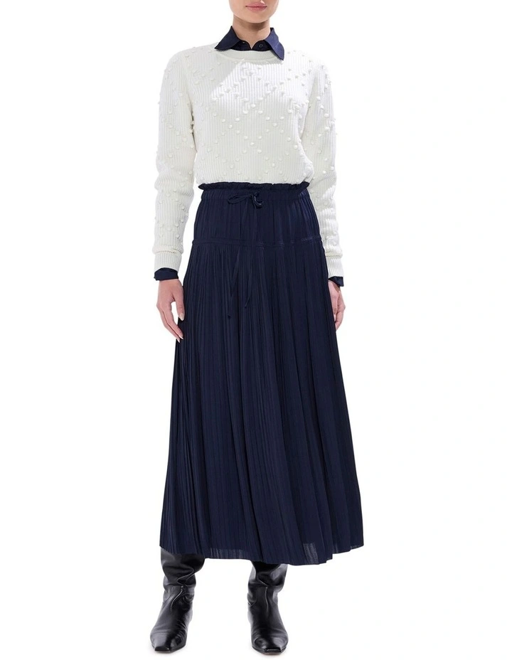 Break Free Merino Knit Jumper in Ivory image 2