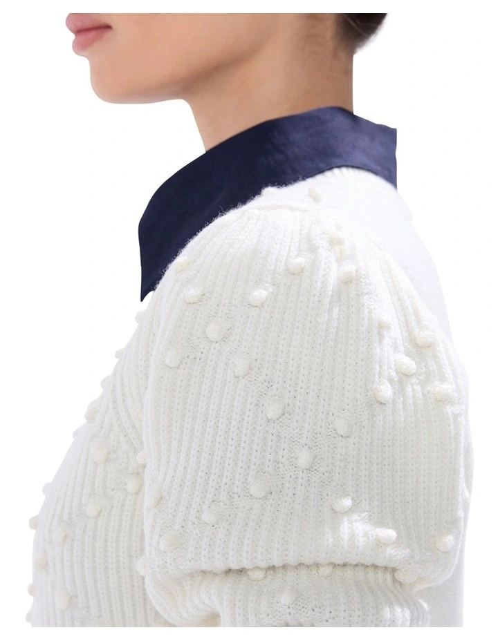 Break Free Merino Knit Jumper in Ivory image 3