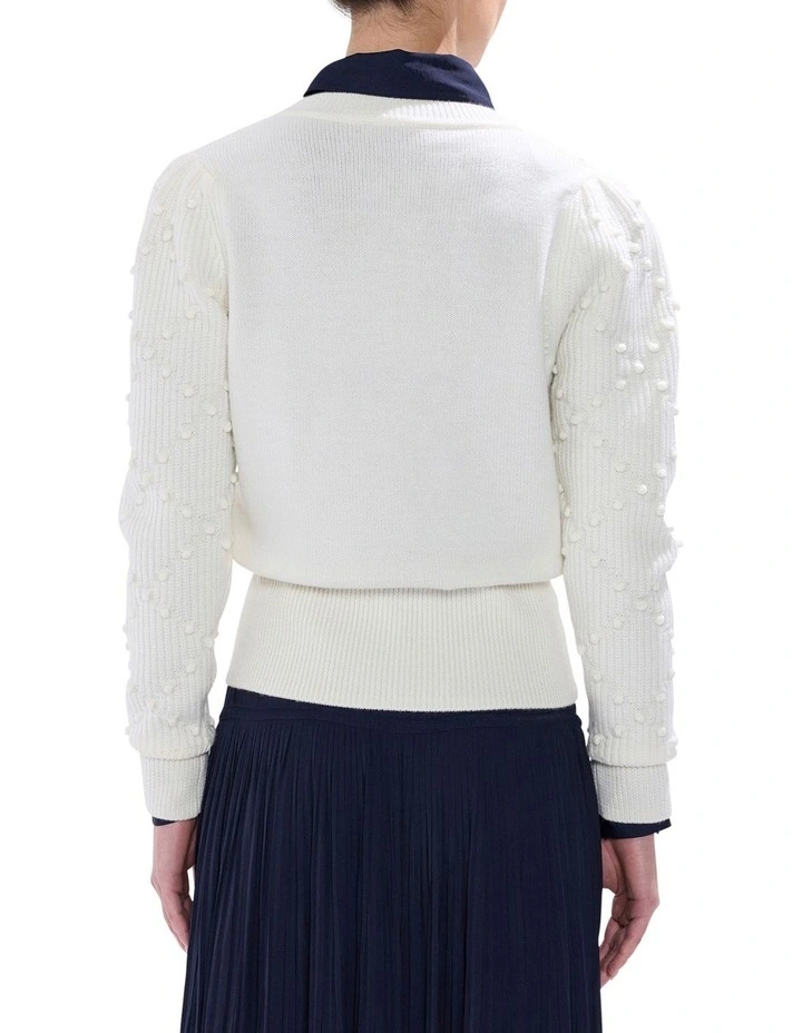 Break Free Merino Knit Jumper in Ivory image 4