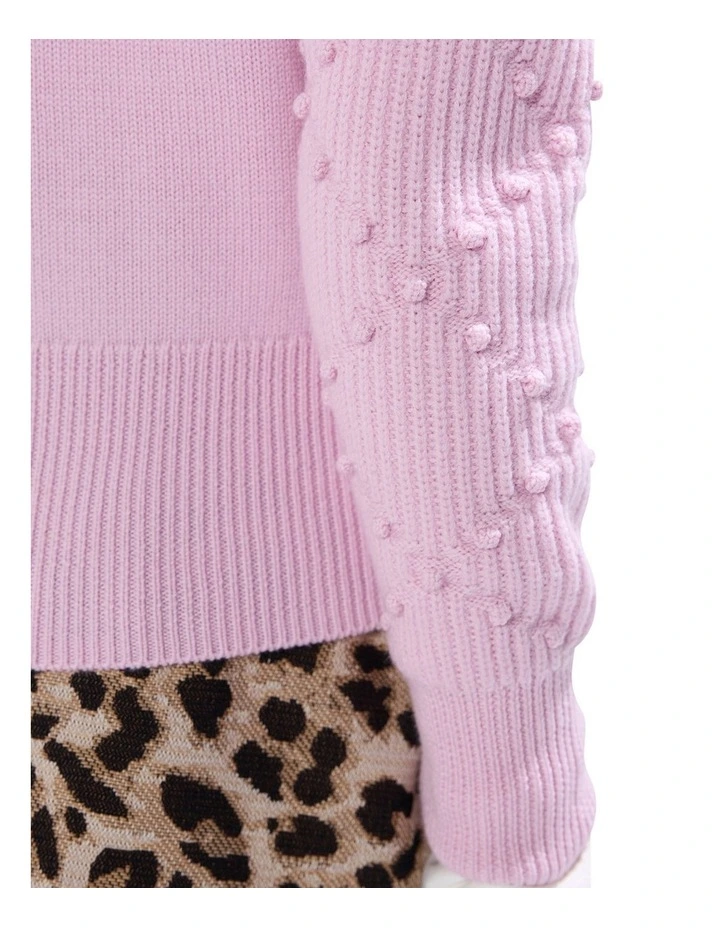 Break Free Merino Knit Jumper in Pink Orchid image 4