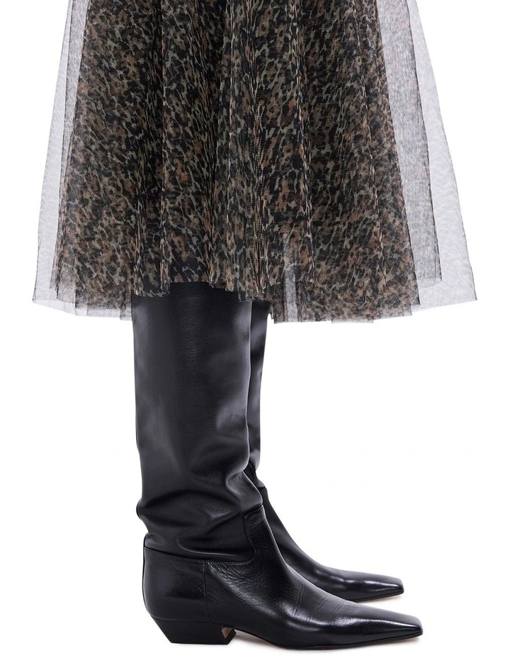 Wild About You Tulle Skirt in Brown Multi image 4