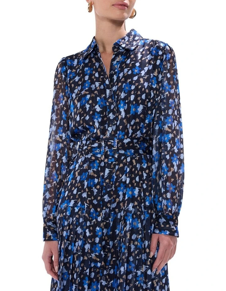 Chalk In The Clouds Dress in Blue Multi image 2