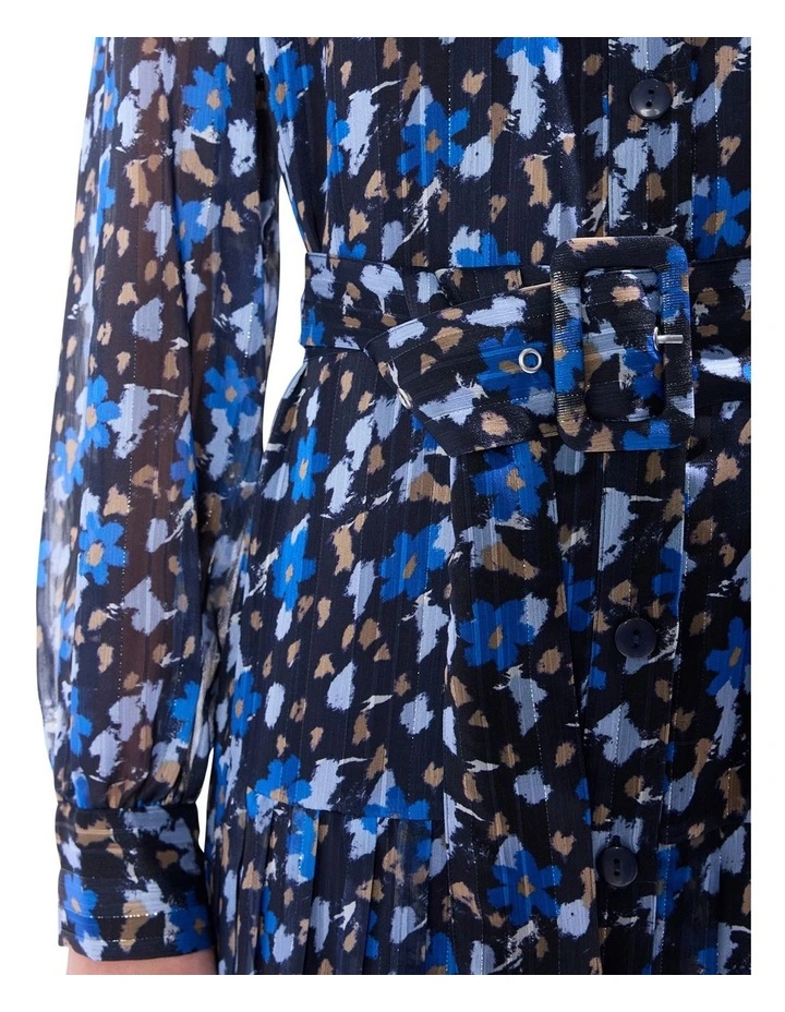 Chalk In The Clouds Dress in Blue Multi image 3