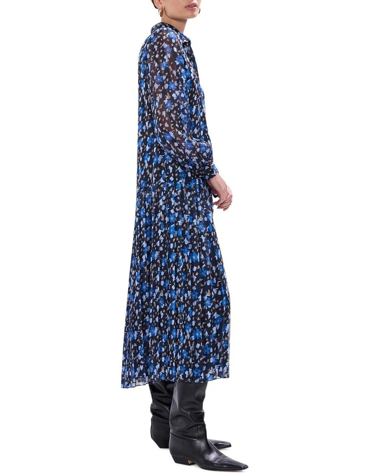 Chalk In The Clouds Dress in Blue Multi image 4