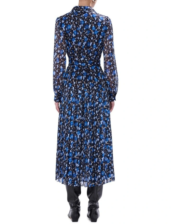 Chalk In The Clouds Dress in Blue Multi image 5