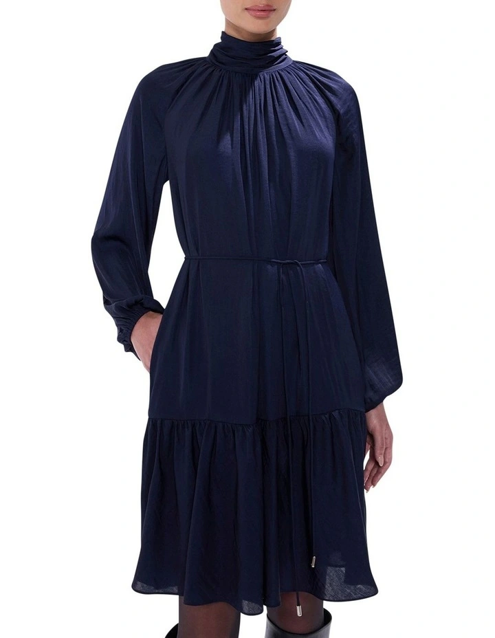 Karu Mini Dress in Moonlit Navy image 1