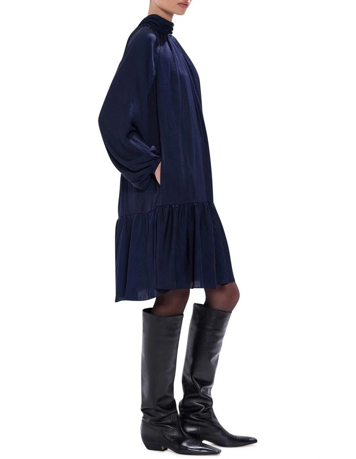 Karu Mini Dress in Moonlit Navy image 4