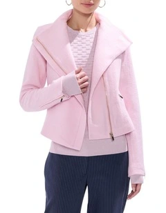 Lani Felted Wool Jacket in Pink Orchid