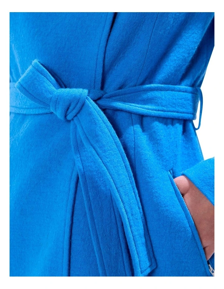 Ruby Felted Wool Coat in Bright Blue image 4