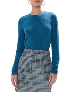 Let's Groove Top in Teal