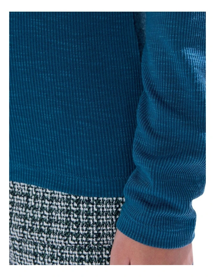 Let's Groove Top in Teal image 3