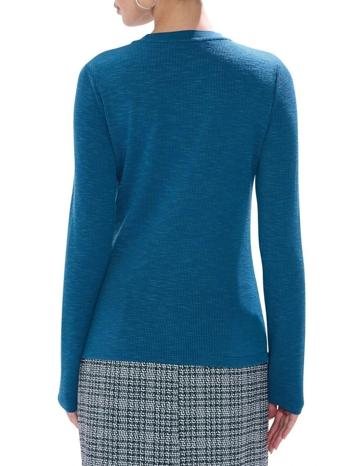 Let's Groove Top in Teal image 4