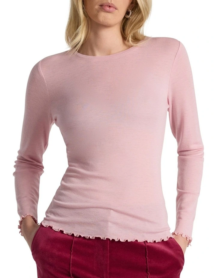 Ginny Babywool Top in Pink Orchid image 1