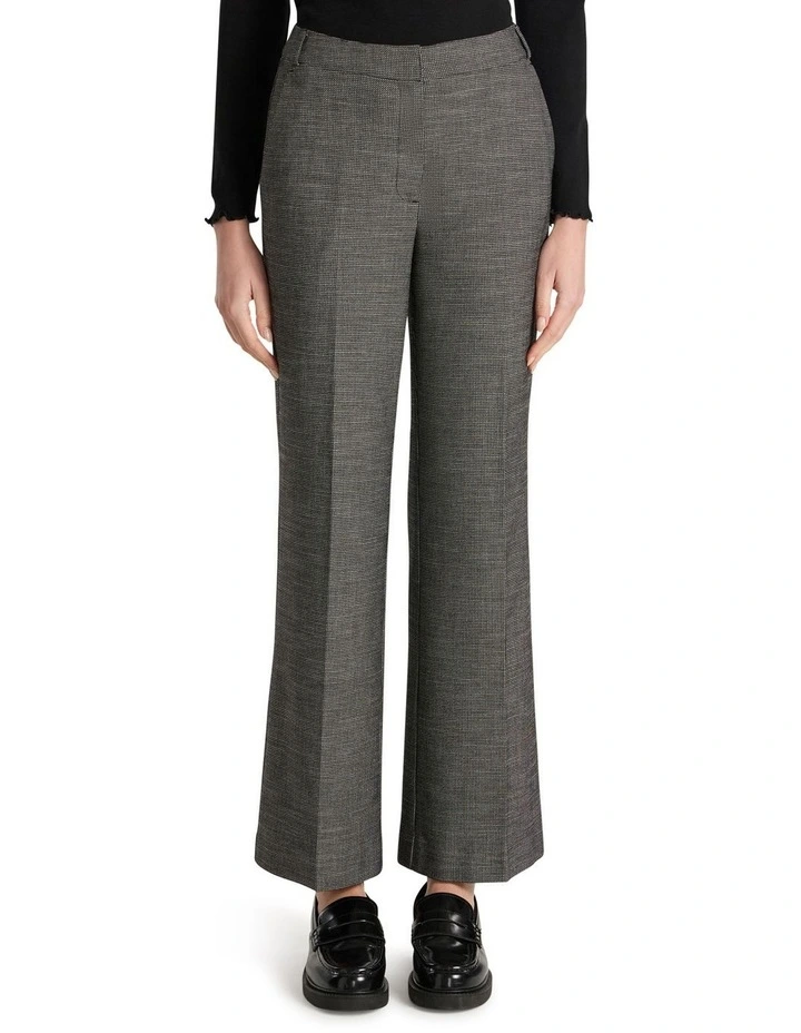 Sydney Wide Leg Pant in Black/White image 2