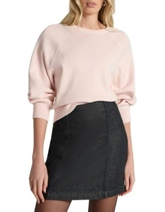 Sammie Cotton Cashmere Knit in Pink Orchid