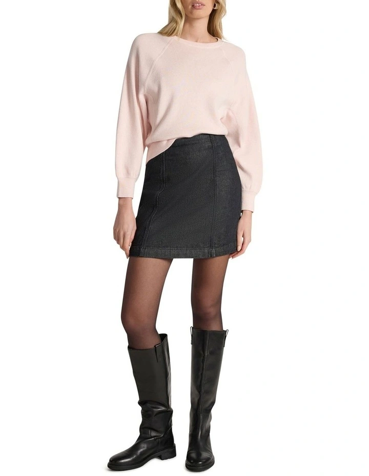 Sammie Cotton Cashmere Knit in Pink Orchid image 2