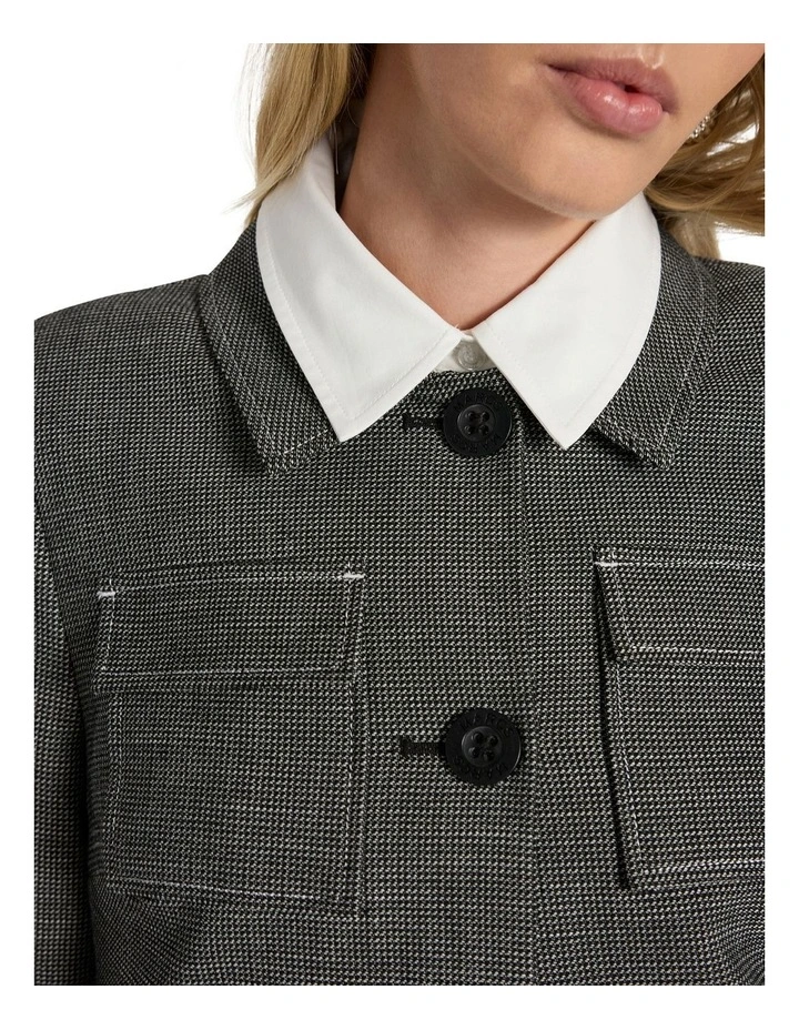 Sydney Jacket in Black/White image 3