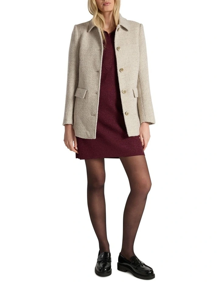 Kayla Coat in Ivory Multi image 2