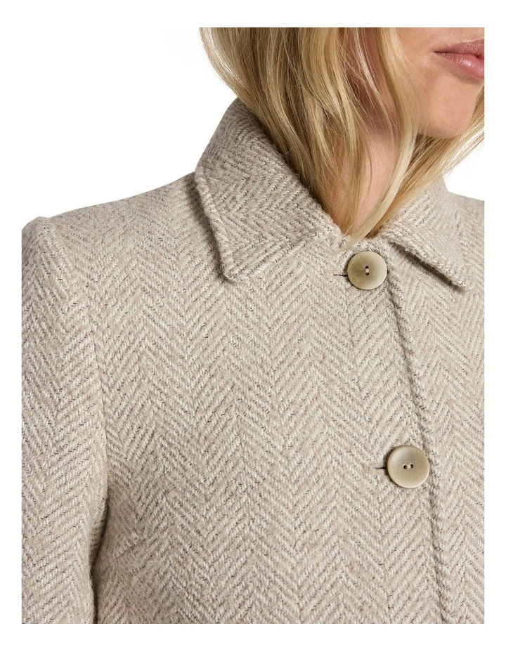 Kayla Coat in Ivory Multi image 3