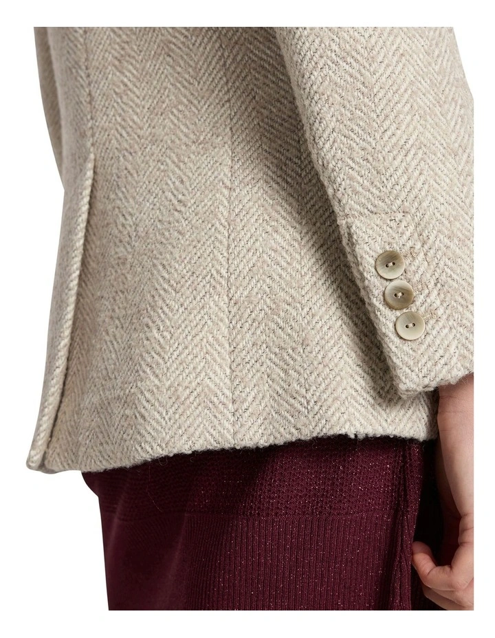 Kayla Coat in Ivory Multi image 4